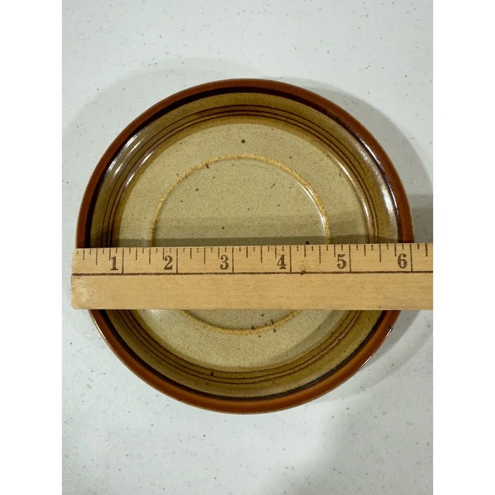 Mikasa Potters Art Ben Seibel Country Oak Cup and Saucer‎ Set of 2 Tan Brown MCM